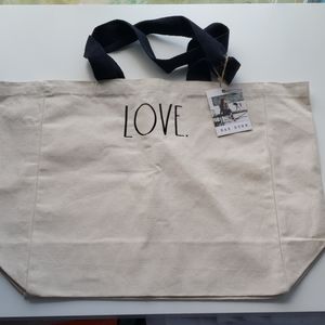 Rae Dunn Love Tote 22" x 16"
